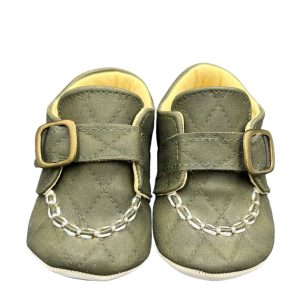 Boy's cuddler shoes olive color