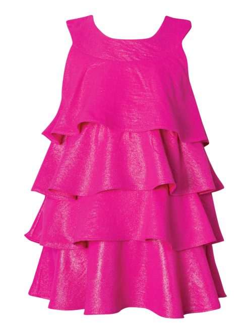 Fuchsia sleeveless dress for girls