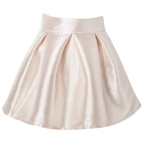 Beige-gold shiny skirt