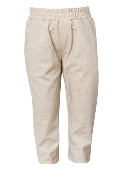 Beige linen pants for boys