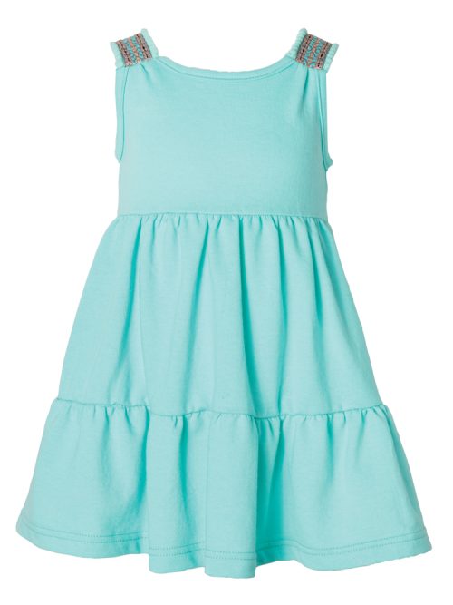 Mako dress with braces in a mint shade