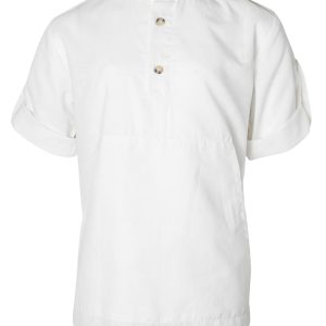 White shirt for boys with front pocket